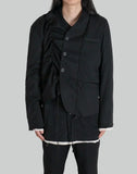 Drawstring Bondage Strap Blazer