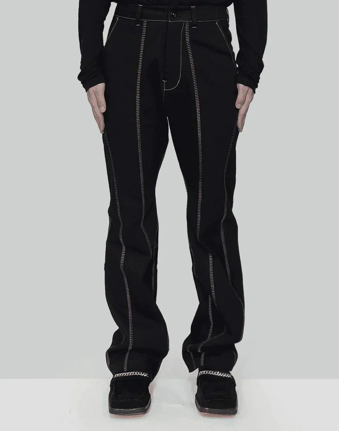 professor.E - Overlock Flared Jeans - 082plus