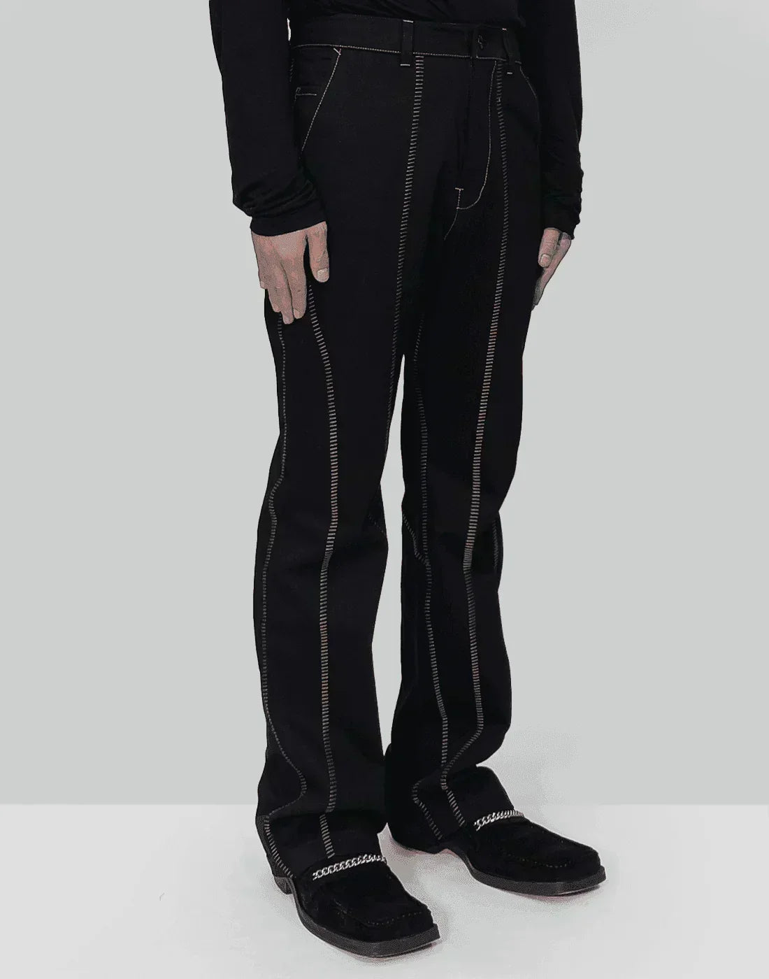 professor.E - Overlock Flared Jeans - 082plus