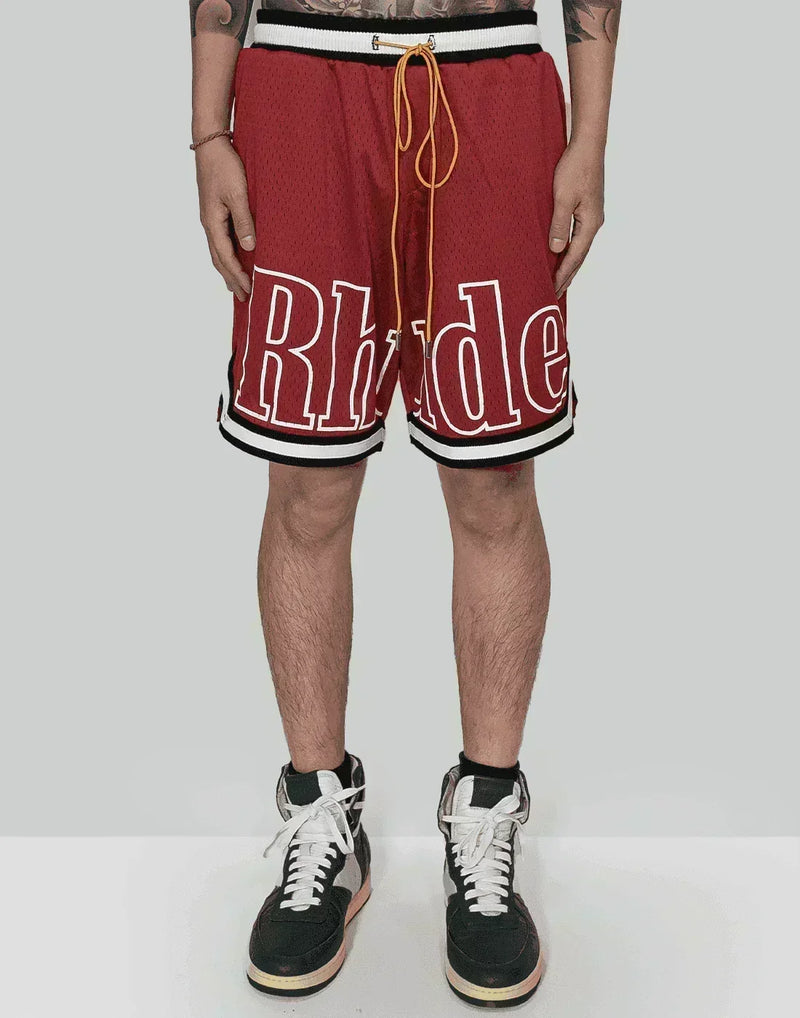 Rhude - COURT LOGO SHORT - 082plus
