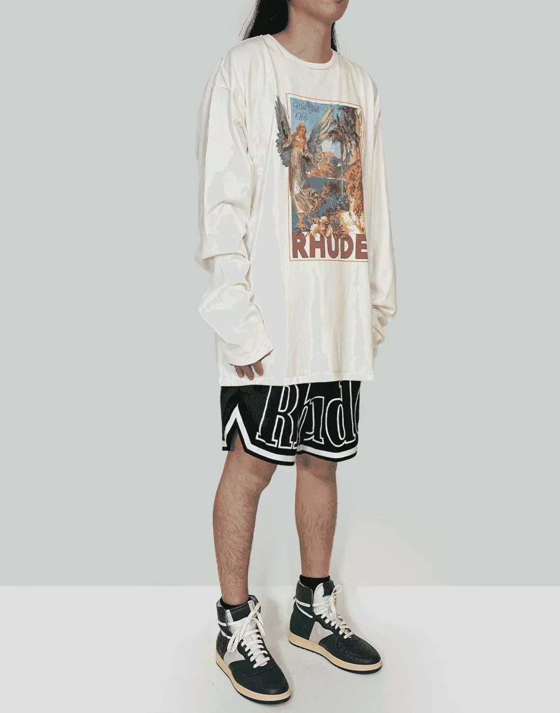 Rhude - COURT LOGO SHORT - 082plus