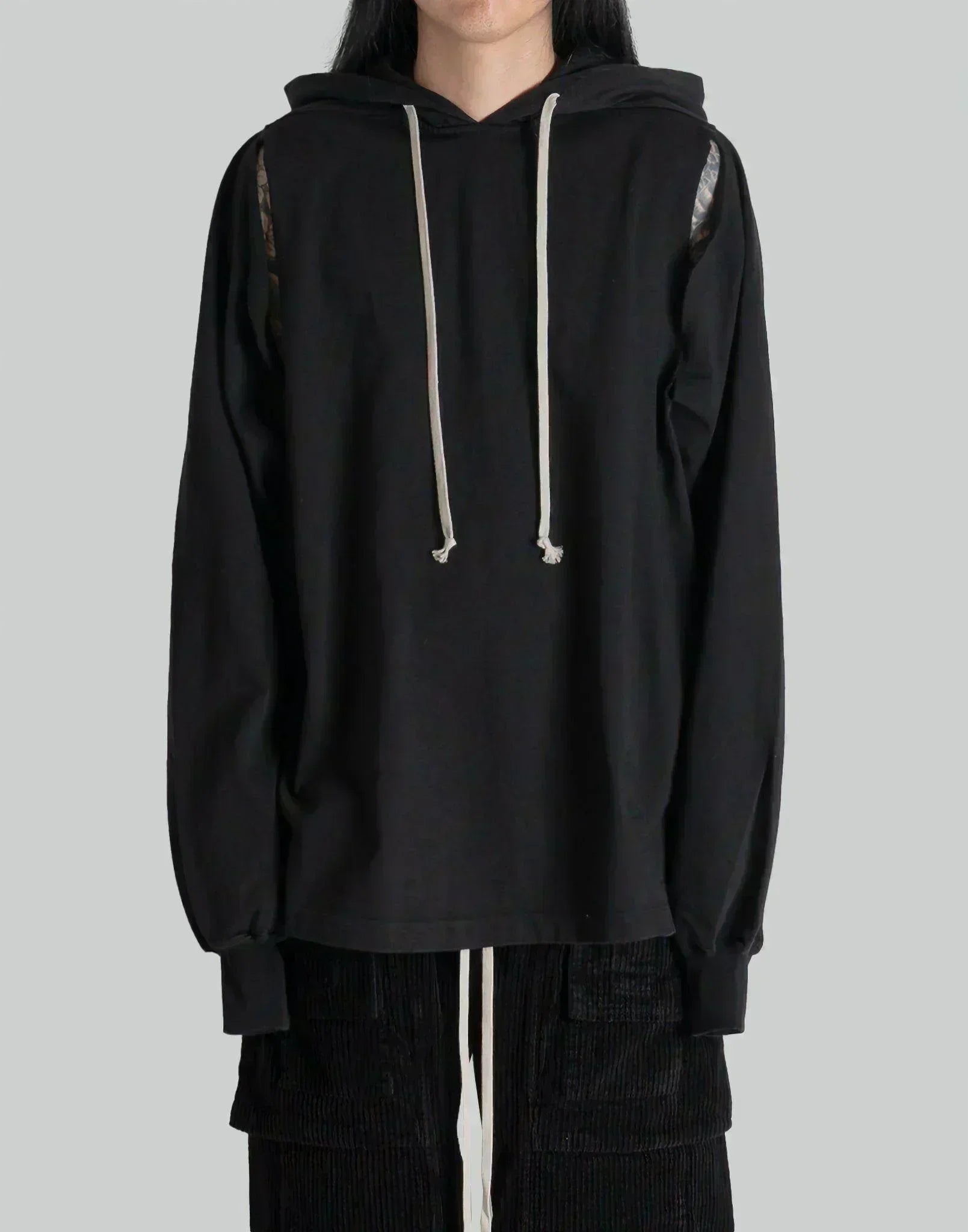 Rick Owens Drkshdw - CAPE SLEEVE JUMBO HOODIE - 082plus