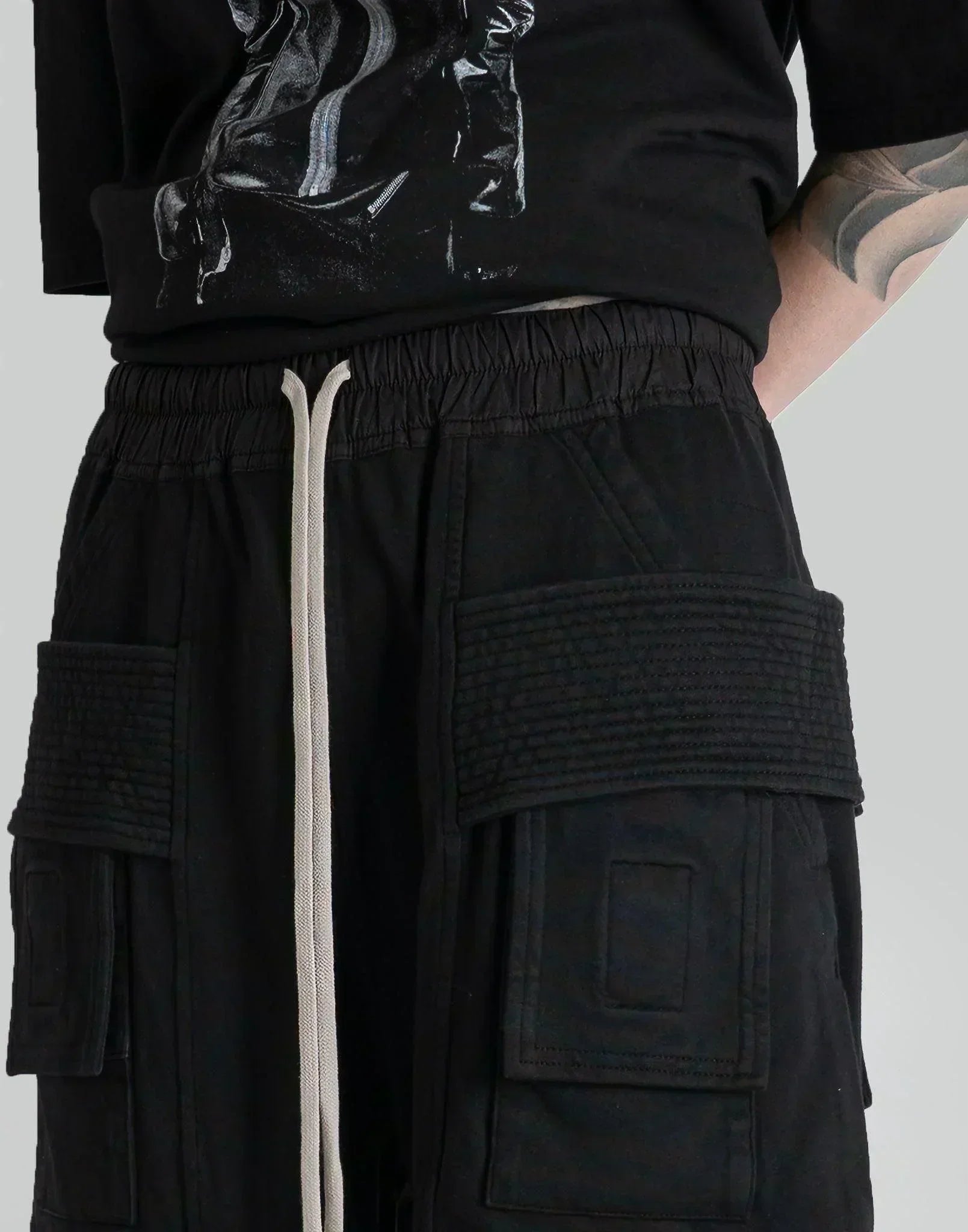 Rick Owens Drkshdw - CREATCH CARGO DRAWSTRING - 082plus