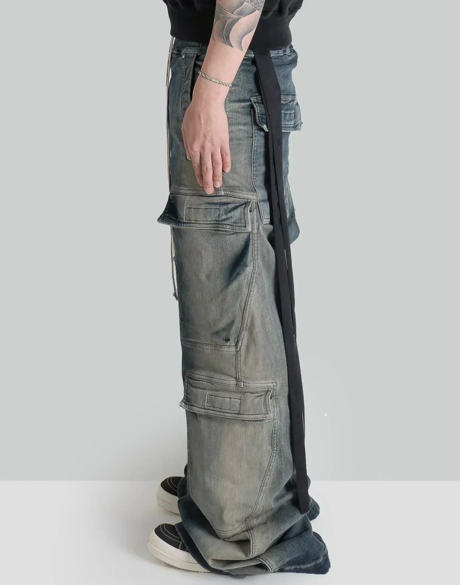 Rick Owens Drkshdw - DOUBLE CARGO JUMBO BELAS - 082plus