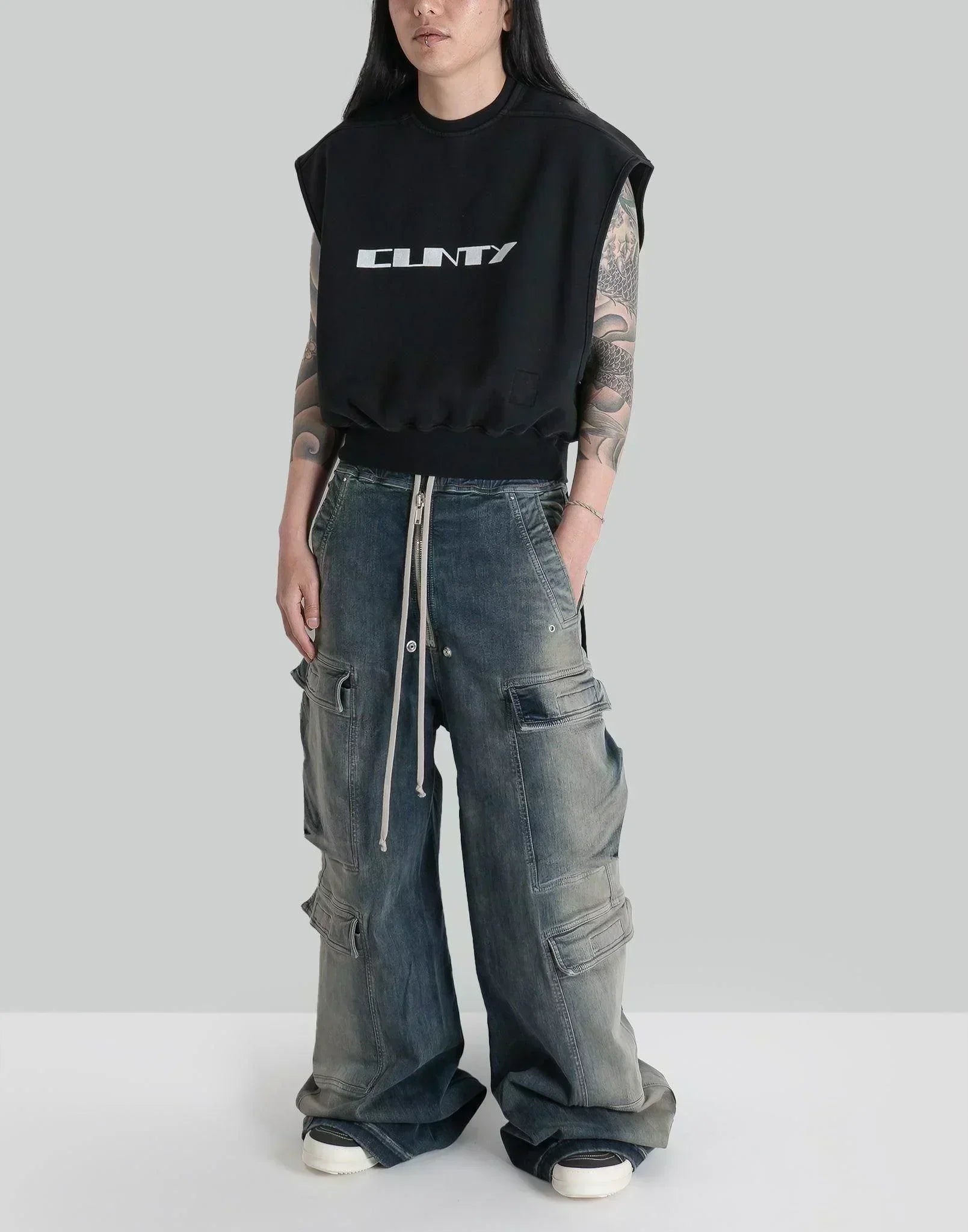 Rick Owens Drkshdw - DOUBLE CARGO JUMBO BELAS - 082plus