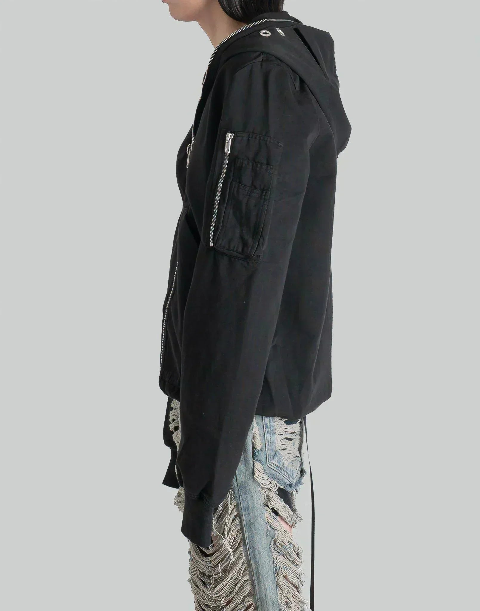 Rick Owens Drkshdw - GIMP FLIGHT BOMBER - 082plus