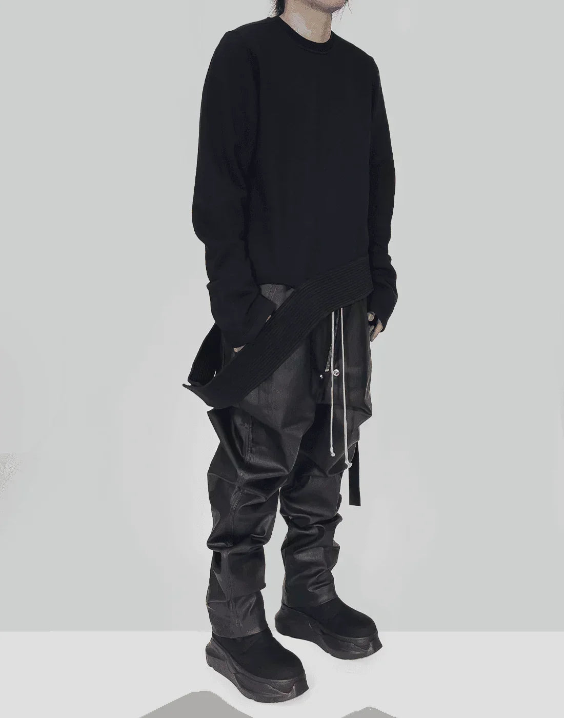 Rick Owens Drkshdw - LONG CREATCH SWEAT - 082plus
