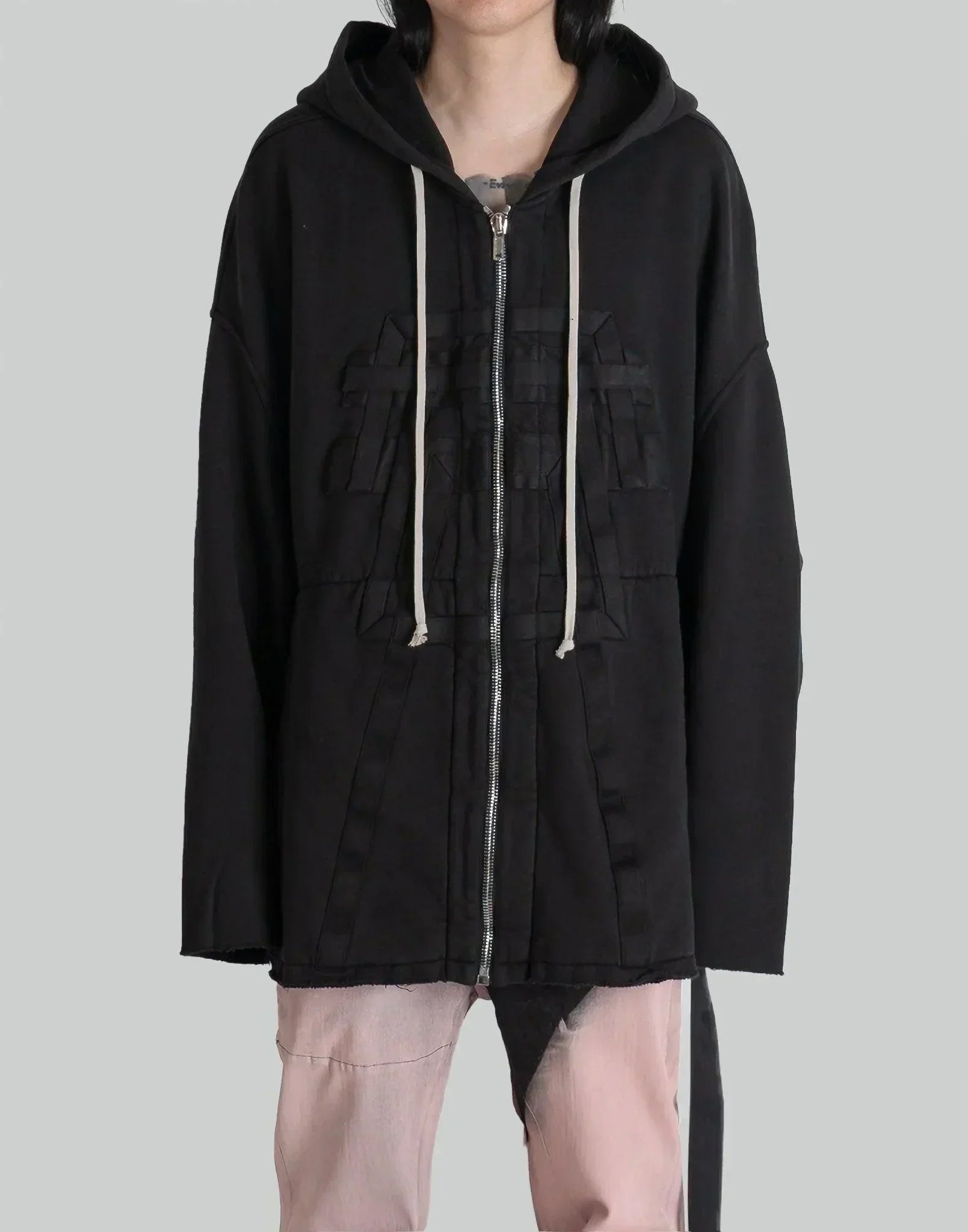 RICK OWENS DRKSHDW フード付き ピーター ジャケット RICK OWENS DRKSHDW - Men Gimp Flight Bomber Jacket – Atelier