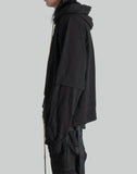 Rick Owens Drkshdw - ZIPPED HUSTLER HOODIE - 082plus