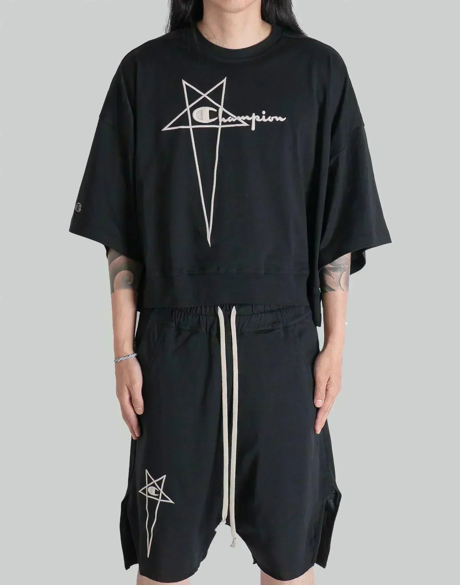 Rick Owens x Champion - TOMMY T CROPPED - 082plus