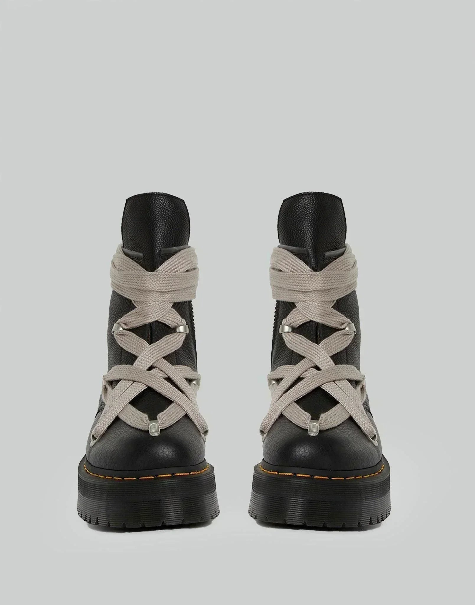Rick Owens x Dr. Martens - QUAD SOLE PENTAGRAM JUMBO LACE BOOT - 082plus