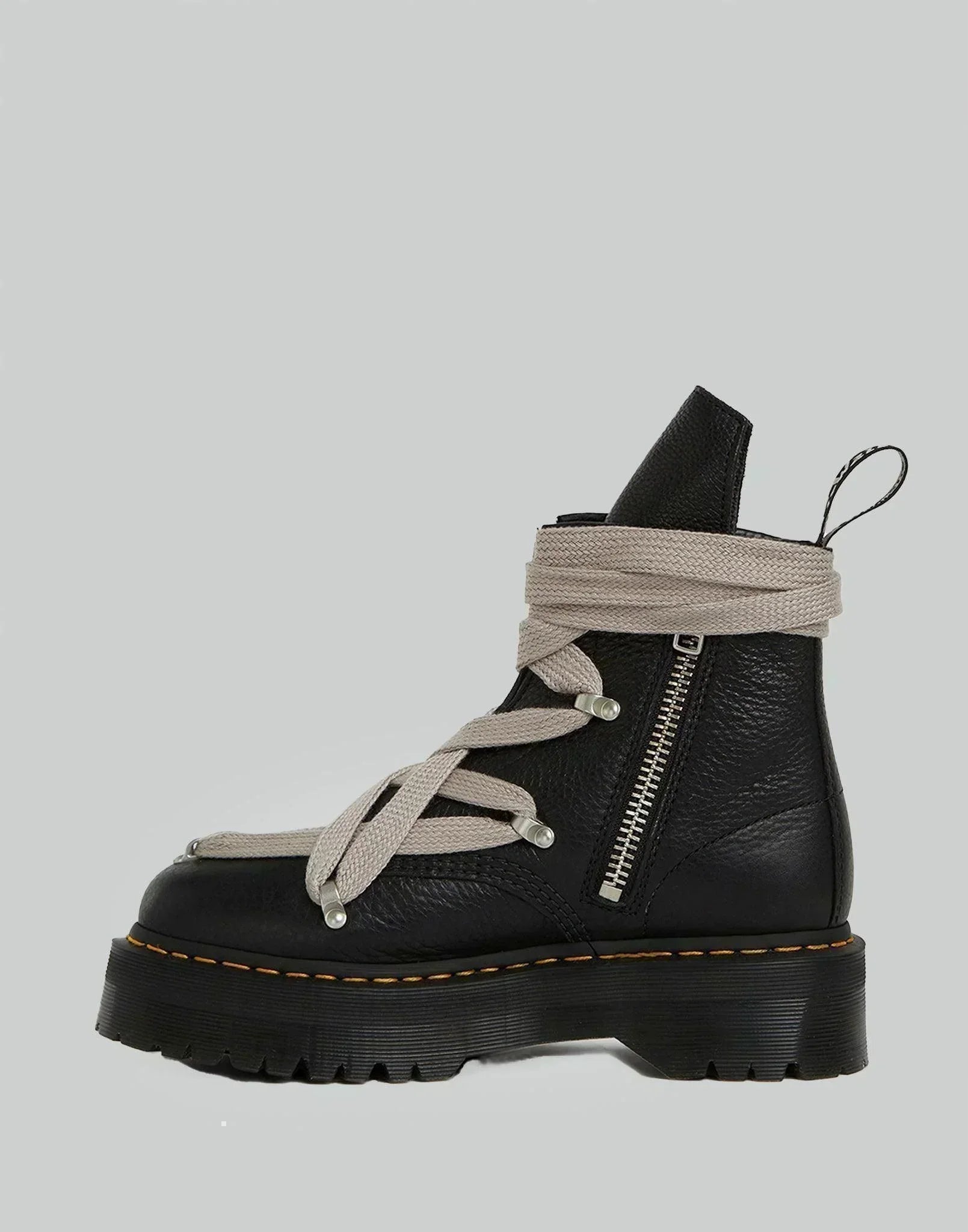 Rick Owens x Dr. Martens - QUAD SOLE PENTAGRAM JUMBO LACE BOOT - 082plus