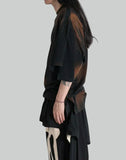 SANKUANZ - Dagger Print Deconstructed T-Shirt - 082plus