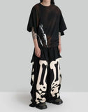 SANKUANZ - Dagger Print Deconstructed T-Shirt - 082plus
