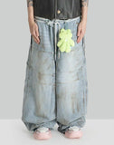 SANKUANZ - DENIM BAGGY PANTS - 082plus