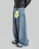 DENIM DETAIL PANTS