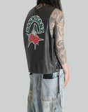 SANKUANZ - DISTRESSED CHERRYBOMB LEATHER VEST - 082plus