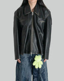 DISTRESSED LEATHER JACKET