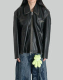 DISTRESSED LEATHER JACKET