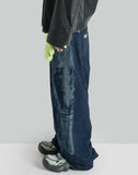 SANKUANZ - GIANTESS GRAFFITI PRINT DENIM BAGGY PANTS - 082plus