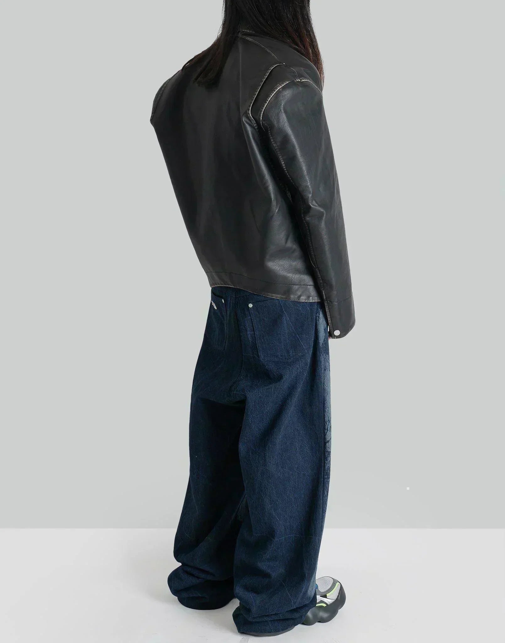 SANKUANZ - GIANTESS GRAFFITI PRINT DENIM BAGGY PANTS - 082plus