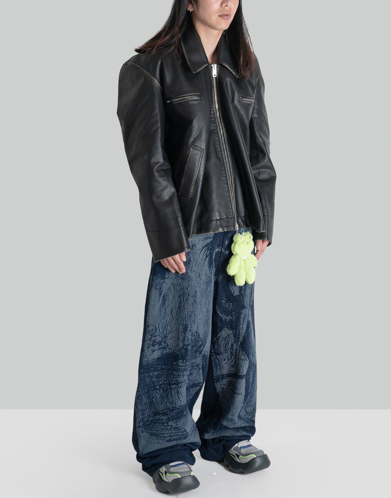 SANKUANZ - GIANTESS GRAFFITI PRINT DENIM BAGGY PANTS - 082plus
