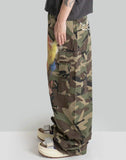 SANKUANZ - Graffiti Print Camo Cargo Pants - 082plus