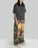 SANKUANZ - Graffiti Print Camo Cargo Pants - 082plus