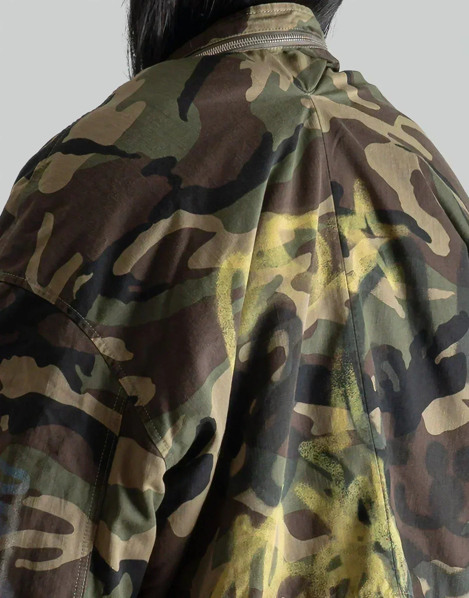 SANKUANZ - Graffiti Print Camo Jacket - 082plus