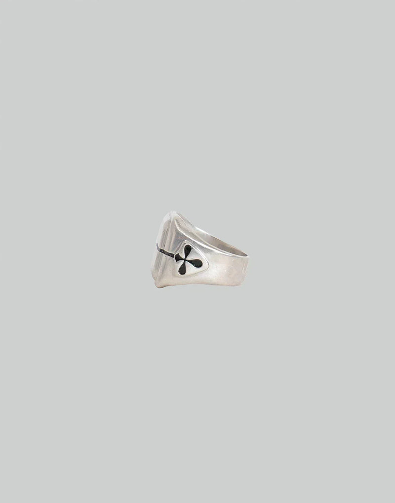 SANKUANZ - LINE PATTERN SQUARE TOP RING - 082plus