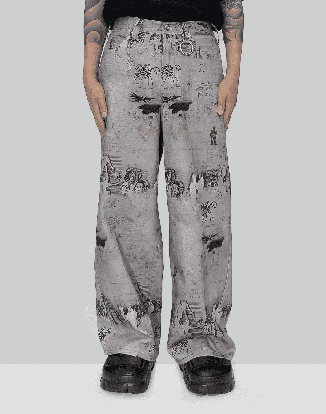 SANKUANZ - Low Waist Wide Leg Jeans - 082plus