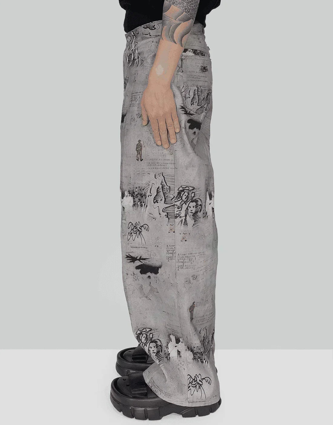 SANKUANZ - Low Waist Wide Leg Jeans - 082plus