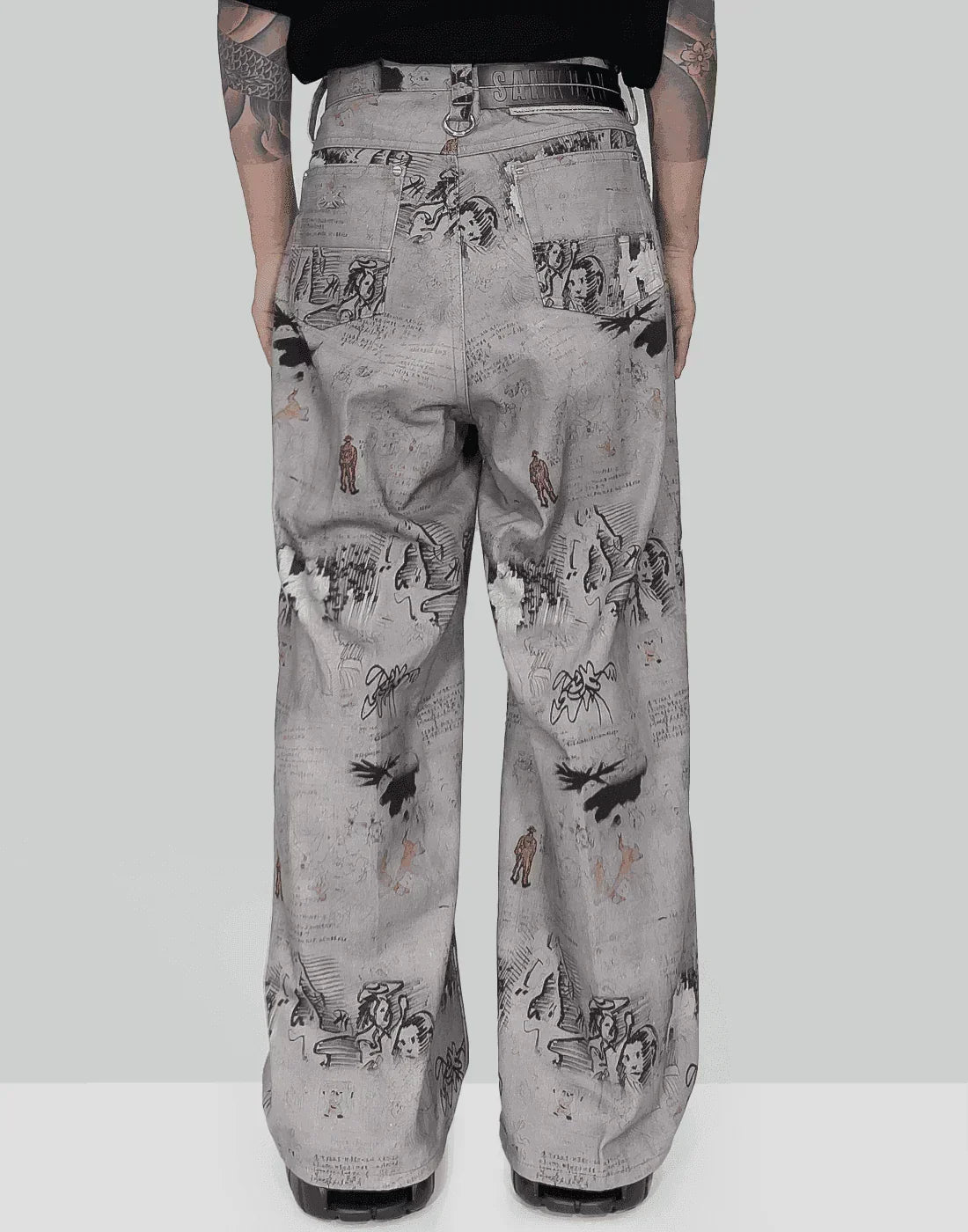 SANKUANZ - Low Waist Wide Leg Jeans - 082plus