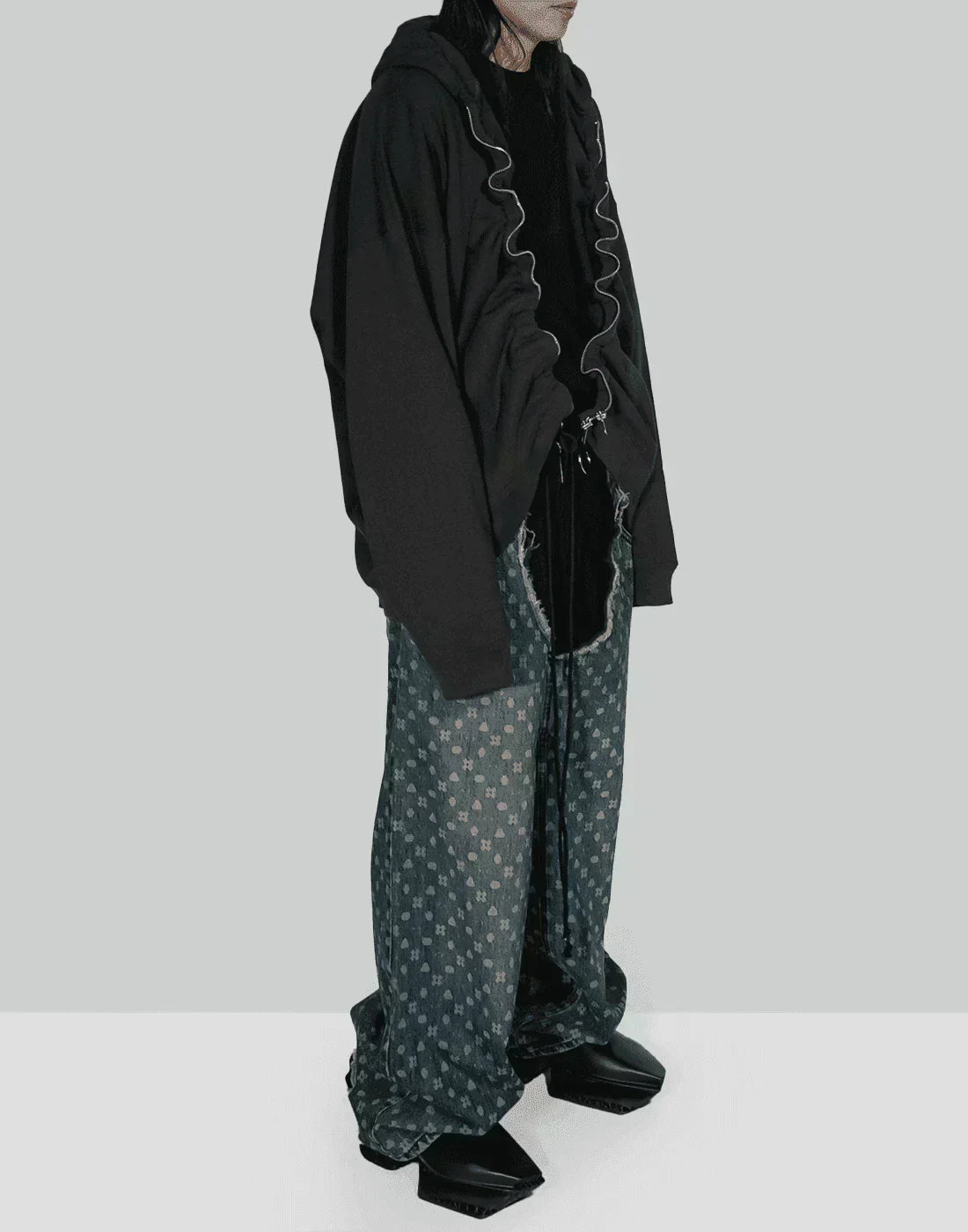 SANKUANZ - Mosaic laser burn jeans - 082plus