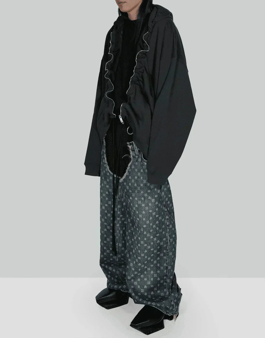 SANKUANZ - Mosaic laser burn jeans - 082plus