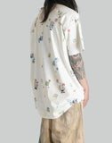 SANKUANZ - OVERSIZE STICKERS GRAFFITI PRINT T-SHIRT - 082plus