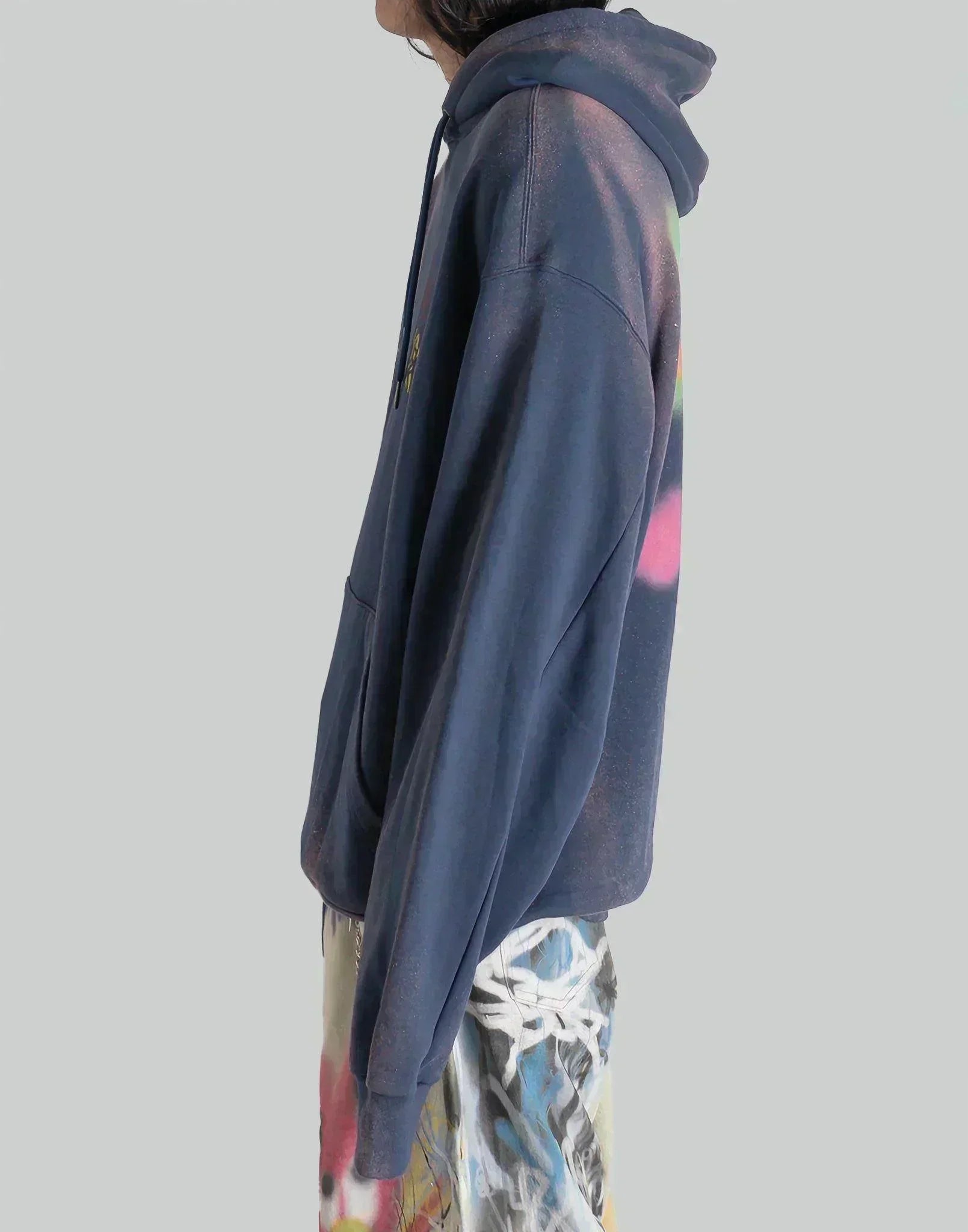 SANKUANZ - Oversized Logo Print Hooded Sweater - 082plus