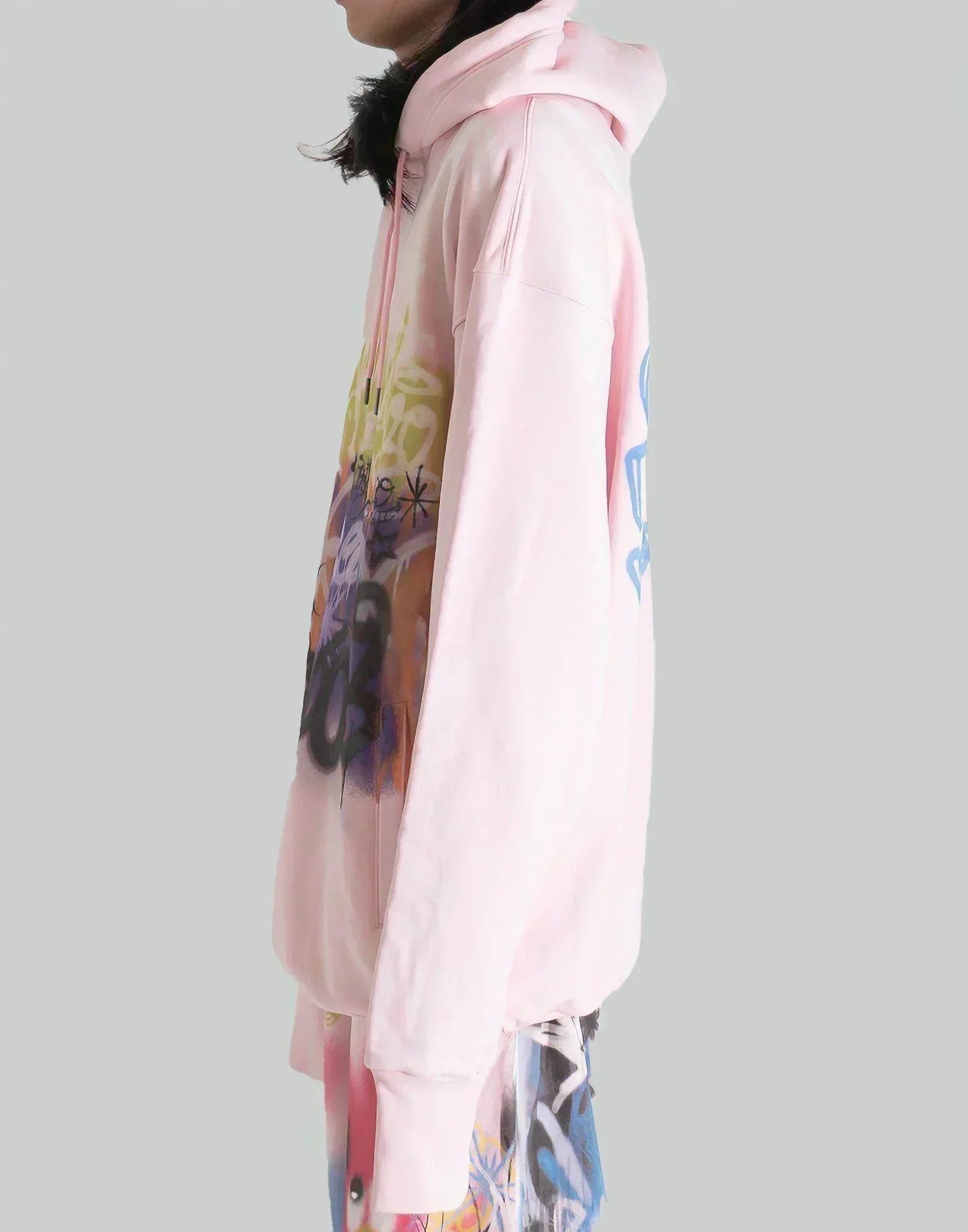 SANKUANZ - Oversized Logo Print Hooded Sweater - 082plus