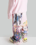SANKUANZ - Rabbit Graffiti Print Sweatpants - 082plus