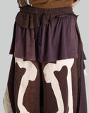 SANKUANZ - Skeleton Print Deconstructed Sweatpants - 082plus
