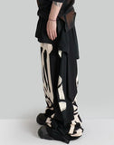 SANKUANZ - Skeleton Print Deconstructed Sweatpants - 082plus
