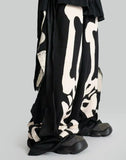SANKUANZ - Skeleton Print Deconstructed Sweatpants - 082plus