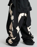SANKUANZ - Skeleton Print Deconstructed Sweatpants - 082plus