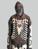 SANKUANZ - Skeleton Print Hoodie - 082plus