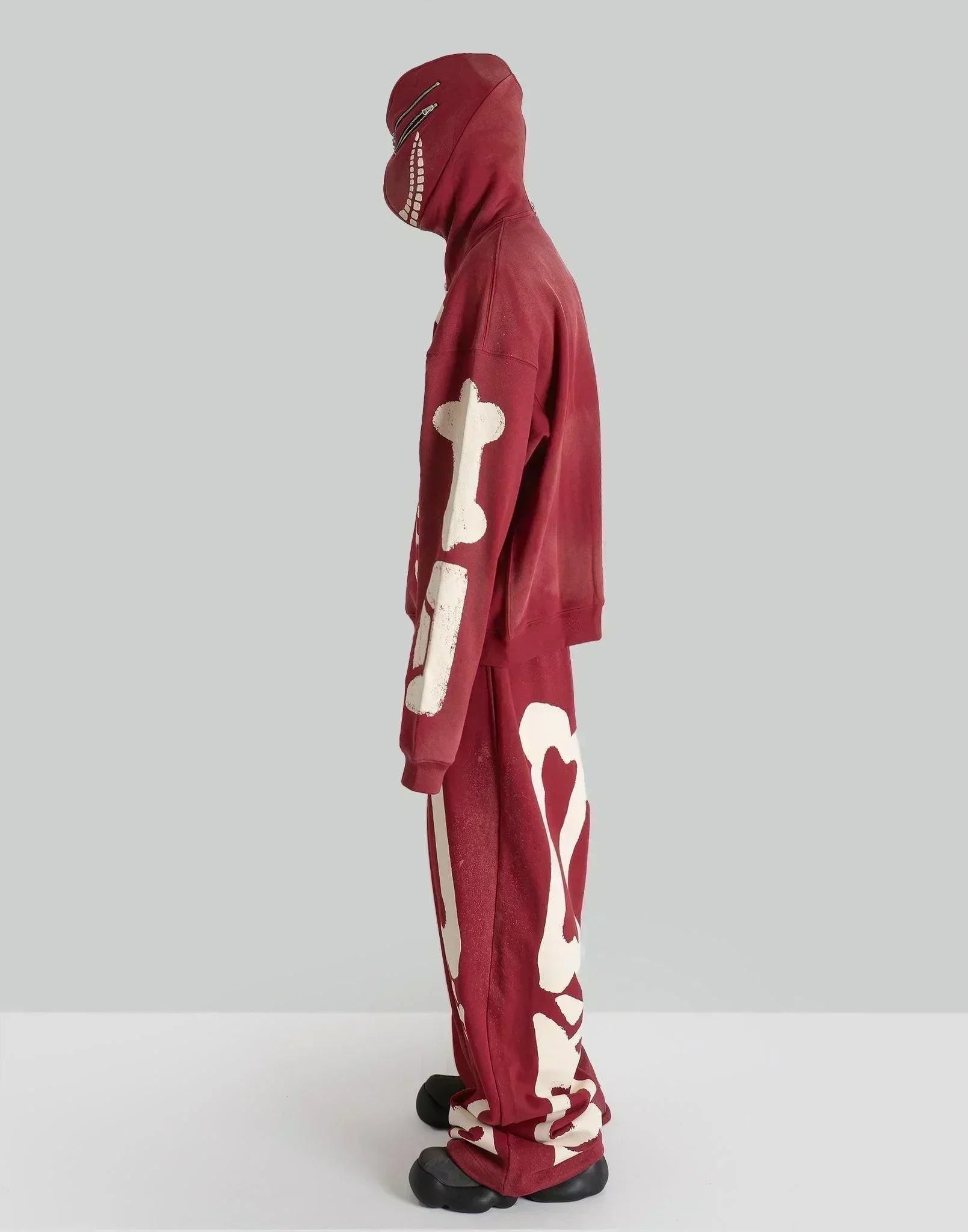 SANKUANZ - Skeleton Print Hoodie - 082plus