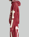 SANKUANZ - Skeleton Print Hoodie - 082plus