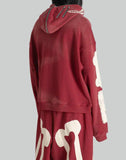 SANKUANZ - Skeleton Print Hoodie - 082plus