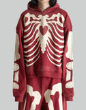 SANKUANZ - Skeleton Print Hoodie - 082plus