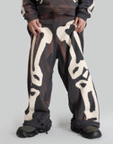 SANKUANZ - Skeleton Print Wide-Leg Drawstring Sweatpants - 082plus