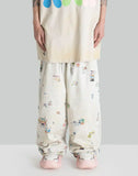 SANKUANZ - STICKERS GRAFFITI PRINT WAISTBAND BAGGY SWEATPANTS - 082plus